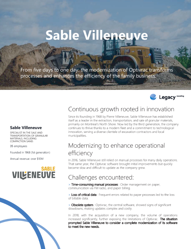 Sable Villeneuve Modernizes Core Software to Streamline Operations